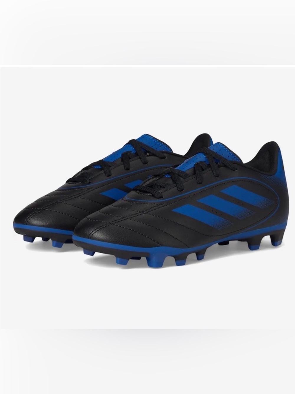 adidas Kids Goletto Black and Blue Soccer cleats